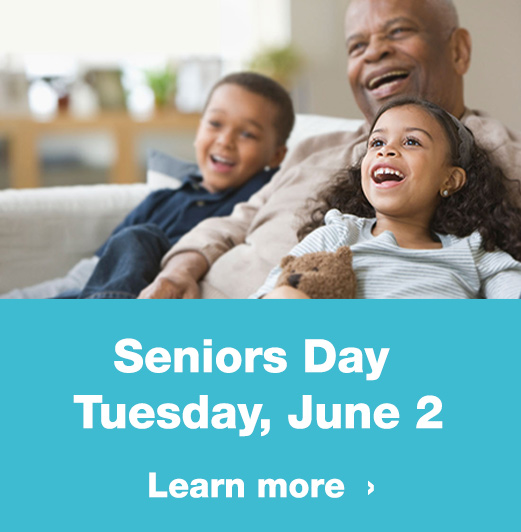 Seniors Day Tuesday, June 2. Learn more.