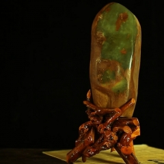 四大名玉之岫玉原石摆件珍藏组【形态：随型】