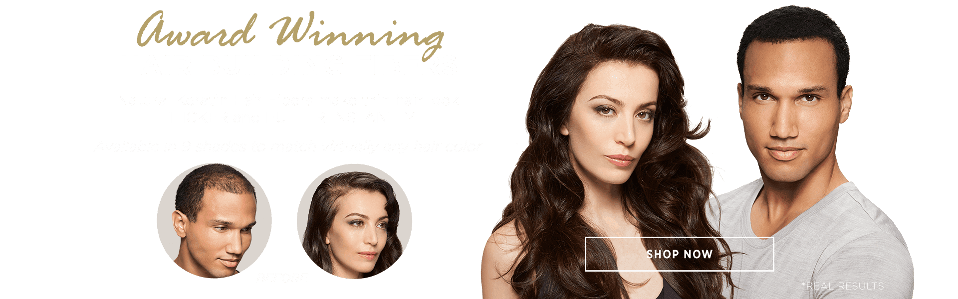 Award winning hair building fibers make thin hair look thicker fuller instantly shop now in 9 shades to match any hair color 