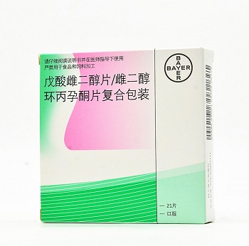 克龄蒙 戊酸雌二醇片/雌二醇环丙孕酮复合包装 21片