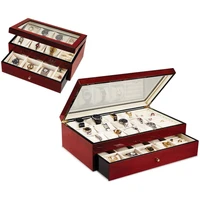 Fine Cherry Finished Watch Cabinet