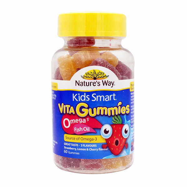 【深海的秘密】Nature's Way 佳思敏 儿童欧米茄鱼油软糖 60粒 提高记忆力/促进发育