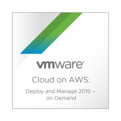 VMware Cloud on AWS: Deploy and Manage 2019 – On Demand
