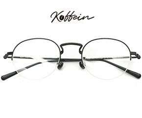 Koffein时尚半框眼镜架Eartha