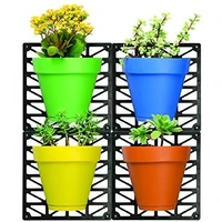 Easy Install Colorful Room Decor Wall Mount Planter Set