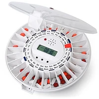Automatic Pill Dispenser 28-Day Medication Organizer w/ Alarm Reminder