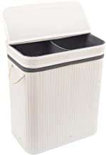 ezoware 竹 hamper-dual-white / 灰色52 X 32 x 63 cm ( ltb012 )