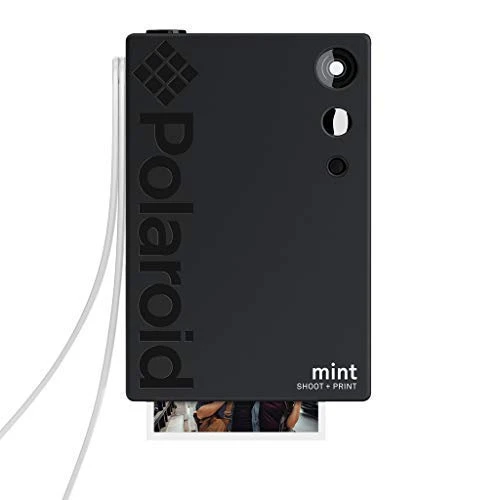 Polaroid Mint Instant Print Digital Camera (Black), Prints on Zink 2x3 Sticky-Backed Photo Paper