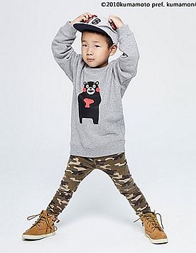 童装卫衣 圆领 熊本熊 S6 浅花灰