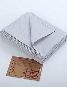 凡客法国亚麻棉床单加大款 1.8米床 浅灰色