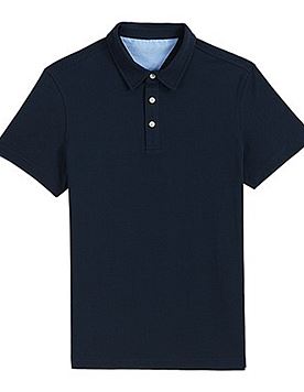 POLO衫 本布衬衫领 男款 藏蓝色