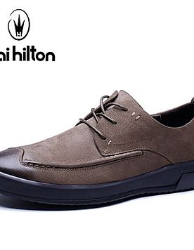 布莱希尔顿商务百搭皮鞋SD8085 卡其色