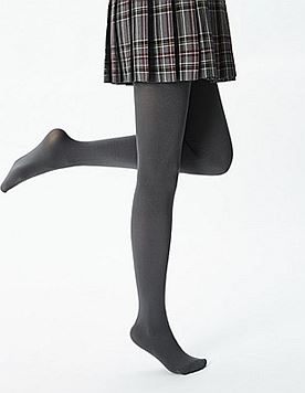 凡客80D舒柔天鹅绒哑光连裤袜 2条装 深麻灰色