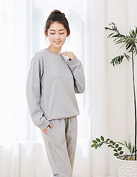 凡客基础多色家居套装 女款 浅灰