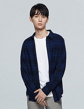 休闲衬衫 法兰绒 男款 保罗格蓝