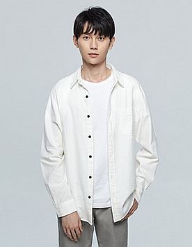 休闲衬衫 法兰绒 男款 白色