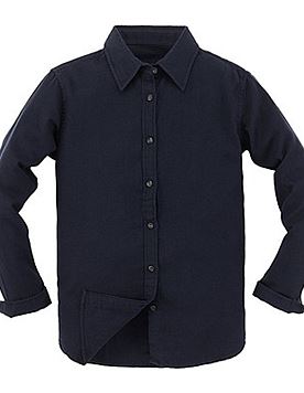 休闲衬衫 法兰绒 女款 藏青色