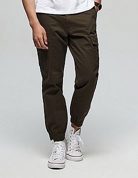 休闲裤 多袋收口工装 男款 军绿色