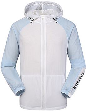 潮流撞色 皮肤衣 白色