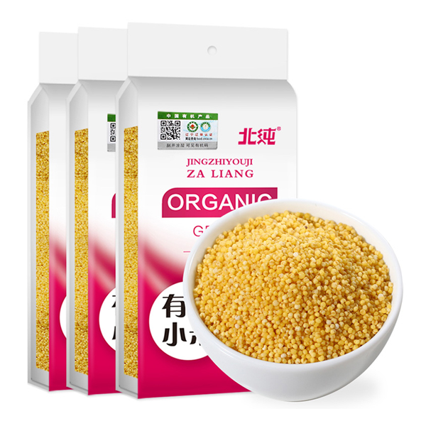 北纯 有机小米 400g/袋 传统农法种植