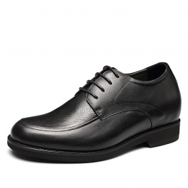 【金墨瑞】内增高鞋何金昌鹿皮男士系带内增高正装皮鞋