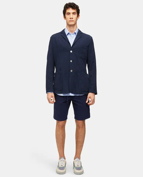 Aspesi SAMURAKI jacket in lightweight seersucker