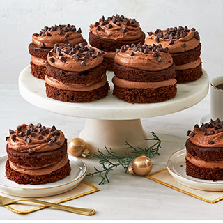 Mini Bittersweet Chocolate Cakes