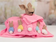 Newborn Baby Girl Set (Bunny) Knitting Kit and Pattern