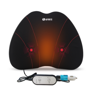 汽车夏季吹风通风靠背腰靠电动按摩背部腰部护腰垫椅子座椅办公室