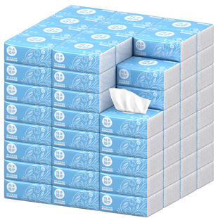 植护抽纸餐巾纸卫生纸巾婴儿擦手纸家用实惠装面巾纸抽原木整箱批