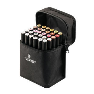 正品GM1010酒精油性马克笔sta斯塔美术生专用套装双头动漫手绘绘画油性水彩笔室内景观30/60色儿童学生用