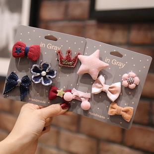 宝宝发夹发卡头饰婴幼儿汗毛夹发量少夹子不伤发韩国公主儿童发饰