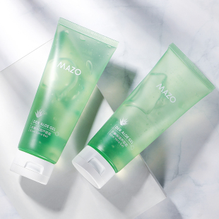 拍2件 MAZO胶芦荟胶正品祛痘痘印补水保湿晒后修护凝胶膏控油清爽