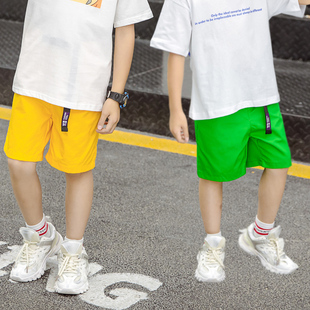儿童短裤夏季男童外穿裤子韩版中大童宽松薄款夏天中裤五分休闲裤
