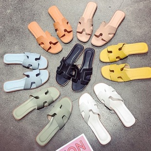 2020新款凉鞋女夏外穿时尚百搭仙女风网红沙滩鞋ins潮一字凉拖鞋