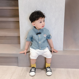 宝宝夏装套装男潮网红男童周岁衣服洋气1一3岁半小童短袖夏天童装