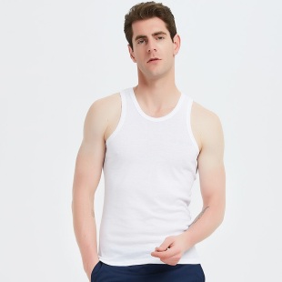 大码跨栏背心男夏纯棉加肥加大吊带宽松大号胖子老头内穿肥佬汗衫