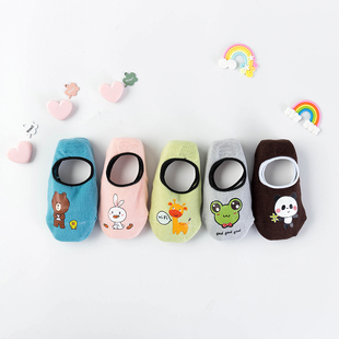 宝宝鞋袜 春夏防滑保暖0-1-3-5岁男女童早教学步袜隐形婴儿地板袜