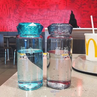 【玻璃杯350一400mL】网红爆款玻璃杯夏季情侣款水杯