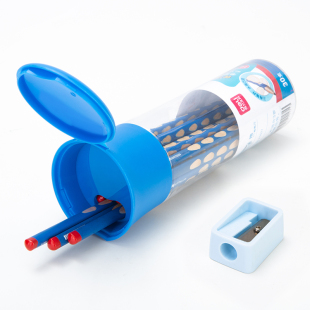 得力三角形洞洞铅笔儿童矫姿hb书写铅笔2b正姿洞洞笔小学生画画工具素描不易断铅2比铅笔考试专用