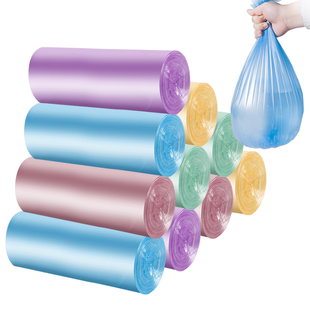 垃圾袋家用手提式平口加厚卫生间一次性宿舍学生塑料拉圾袋中大号