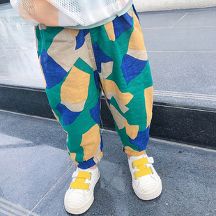 宝宝夏季防蚊裤男童薄款裤子童装2020新款儿童灯笼裤男女宽松长裤