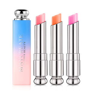 2支 变色口红女持久保湿补水果冻哑光滋润唇膏平价小众学生款套装