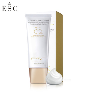 ESC氨基酸洗面奶温和洁面乳膏补水保湿深层清洁男女控油吸附黑头