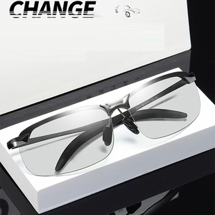 夜视墨镜2020新款潮流变色偏光太阳眼镜男士开车专用司机日夜两用