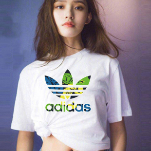 纯棉短袖t恤男女同款韩版宽松大码ins潮牌夏季情侣白色上衣