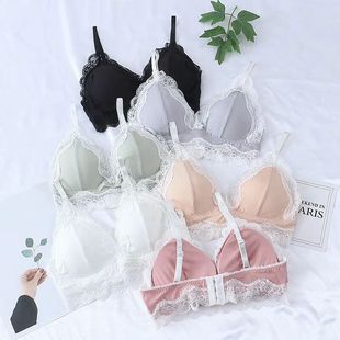 2020新款夏季蕾丝无钢圈内衣文胸薄款网红爆款抹胸聚拢少女款十色