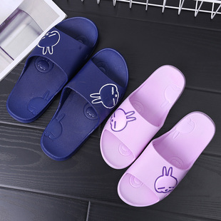 流氓兔居家浴室拖鞋女防滑男女情侣款洗澡软底漏水夏天塑料凉拖鞋
