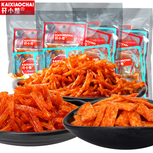 开小差辣条20包装大礼包网红零食麻辣整箱小包装面筋素肉儿时辣片
