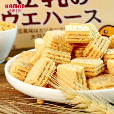 【拍5件！】咔啰咔曼豆乳威化饼干300g